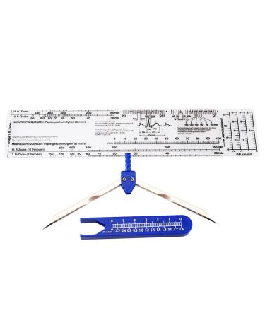 Airgoesin EMI EKG Caliper and EKG Ruler Heart Rate Scale Tape