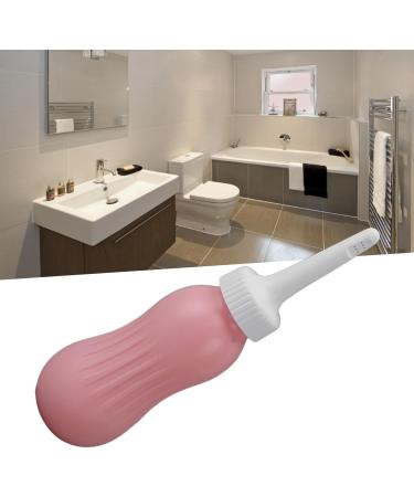 Hiraith Portable Bidet Sprayer - 500ml Silicone Power Spray Enema Bulb for Travel (Peach Pink) | Best Travel Bidet for Hygiene - Buy Online on SooperMarket.com