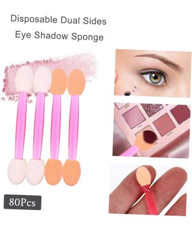 CANIGHT 80pcs Eye Shadow Sponge Eyeshadow Sponge Brush Plastic Makeup Brush Non Latex - Buy Online on SooperMarket.com