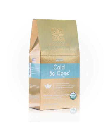 Secrets Of Tea Cold Be Gone Tea- -Caffeine Free Immunity Tea- Natural USDA Organic Throat Coat Tea For Cold Relief Cough Congestion Throat Fever and Sleep - 20 Count (1 Pack)