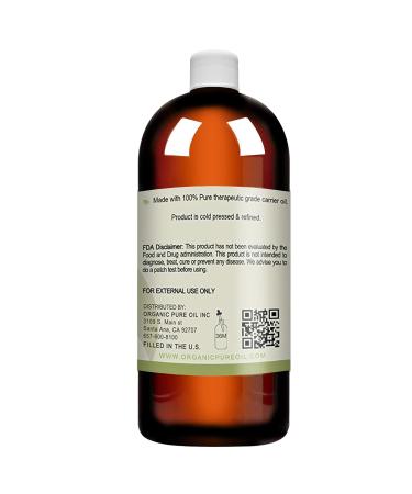 Jamaican Black Castor Oil 32 oz - 100% Pure Organic Cold Pressed, Chemical Free - Premium Grade for Hair, Body, Skin Care - Eyelash & Eyebrow Growth - Buy Online on SooperMarket.com