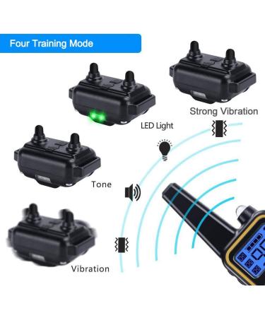 NO SHOCK Vibrating Dog Training Collar with Remote Control - Waterproof, 500 Yards Range - Vibration/Beep Mode for Home Training - Buy Online on SooperMarket.com