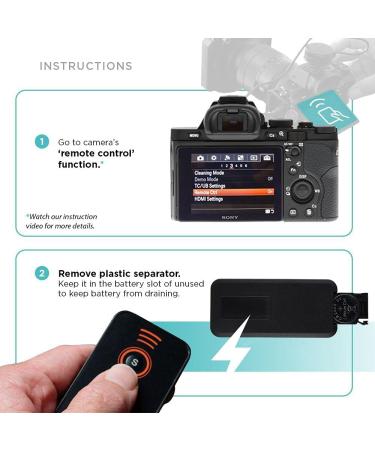 Foto&Tech IR Wireless Remote Control for Sony A7R A9 A7III A6000 A6500 NEX-7 - 1 PC Black - Buy Online on SooperMarket.com