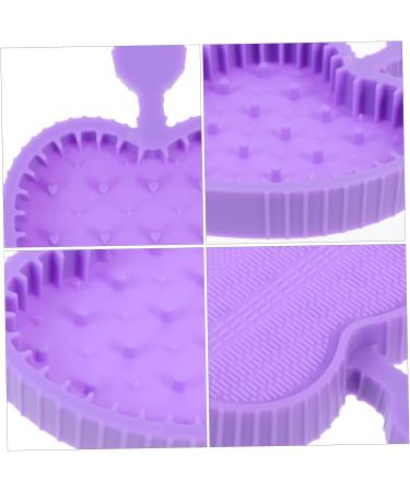 DRESSOOS Makeup Brush Cleaning Pad Gloves for Cleaning Beauty Brush Cleaning Bowl Cleaning Tools Cosmetic Limpiador De Brochas De Maquillaje Makeup Tools Cleaner Silica Gel Foldable Purple 12x9cm Purple - Buy Online on SooperMarket.com