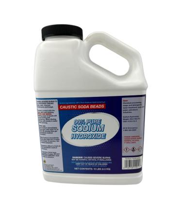 Sodium Hydroxide - Lye (Caustic Soda Beads) 10lb