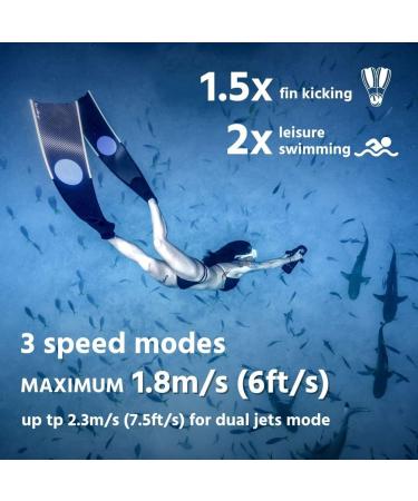 LEFEET S1 Pro Underwater Scooter - Modular Sea Scooter with Action Camera Mount | 40M Depth Rating for Diving, Snorkeling, Swimming - Buy Online on SooperMarket.com