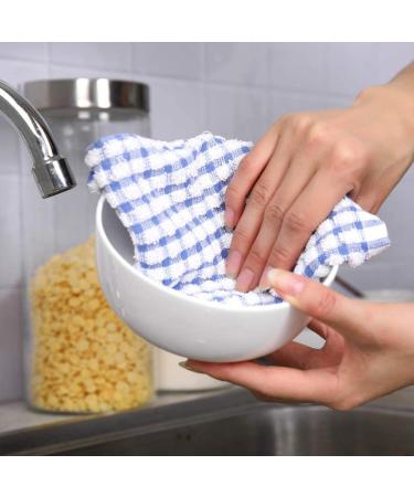 Oeleky Super Absorbent Dish Cloths 12x12 Inches - Pack of 8, Cotton Terry Kitchen Cleaning Rags - Buy Online on SooperMarket.com