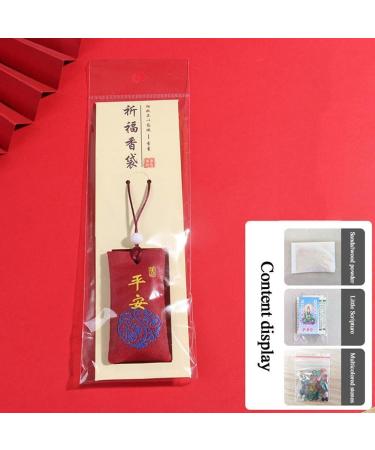 Spiritual Salt with Sachet Fragrant Bag Empty Bag Carrying Pouch Bag Hanging Blessings Pendant Good Wishes Style Chinese Peace Size - Buy Online on SooperMarket.com