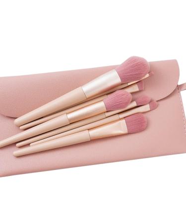7 Piece Beige Eye Makeup Brush Set - Advanced Synthetic Brushes for Eyeshadow Eyeliner Concealer & Contour | International Shipping Available - Buy Online on SooperMarket.com