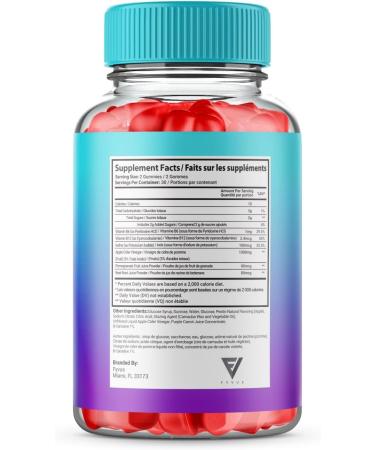 Fyvus (3 Pack) Keto ACV Gummies Keto Gummies Plus Apple Cider Vinegar Advanced Vegan Formulas Canada (180 Gummies) - Buy Online on SooperMarket.com