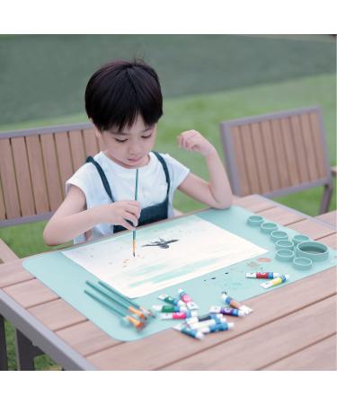 Large 24x16 Silicone Craft Mat for Resin Casting - Non Stick Heat-Resistant Pad for Art & Play Dough - Blue - Buy Online on SooperMarket.com