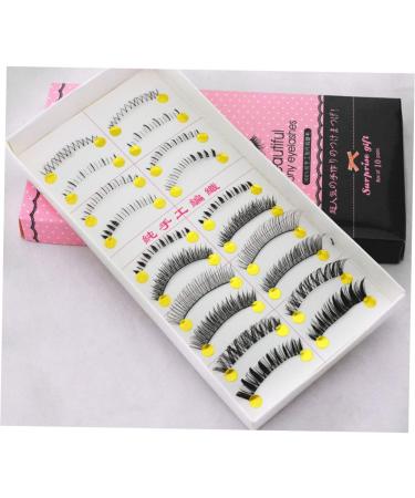 minkissy 10 Pairs Cross Eyelashes Fake Lashes Natural Eyelashes False Eyelash Fake Eyelash Nude Makeup - Buy Online on SooperMarket.com