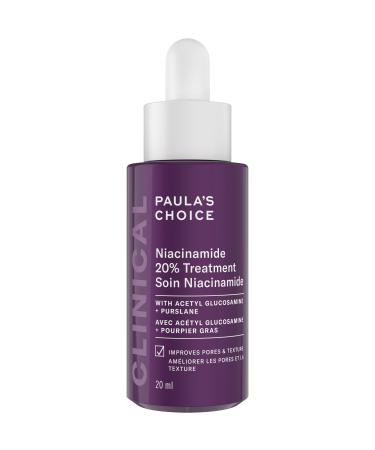 Paula's Choice CLINICAL 20% Niacinamide Vitamin B3 Concentrated Serum Anti-Aging Treatment for Discolouration & Minimizing Large Pores Fragrance-Free & Paraben-Free 20 ml