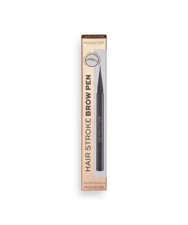 Makeup Revolution Hair Stroke Eyebrow Pencil - Light Brown 0.5ml | International Shipping - Buy Online on SooperMarket.com