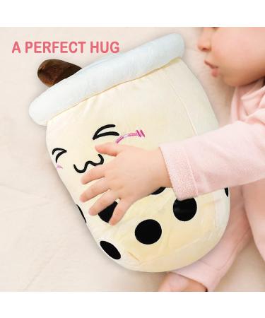 Anboor Bubble Tea Plush Pillow - 35cm Brown Boba Stuffed Toy for Kids | Soft and Cute Gift for Babies, Children | Stuffed Animals Plushies - Buy Online on SooperMarket.com