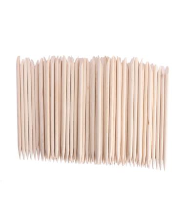 Adecco LLC 50PCS/150PCS/500PCS/1000PCS Nail Art Orange Wood Sticks Cuticle Pusher Remover Manicure Pedicure Tool 110mm (1000P)