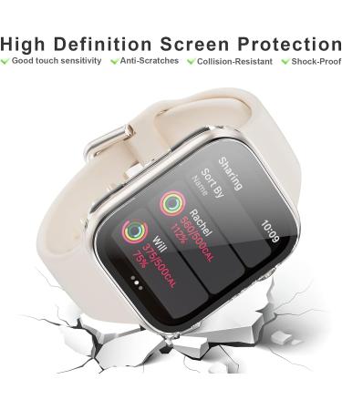 6 Pack Case for Apple Watch SE/Series 6/5/4 40mm with Tempered Glass Screen Protector - BHARVEST Hard PC Bumper Cover, Scratch Resistant - Black/Silver/Rose Gold/Pink/Clear/Leopard - Buy Online on SooperMarket.com
