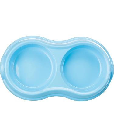 Trixie Light Weight Version Plastic Double Bowl for Cat 200 ml Assorted Colors 1 Count (Pack of 1) - Buy Online on SooperMarket.com