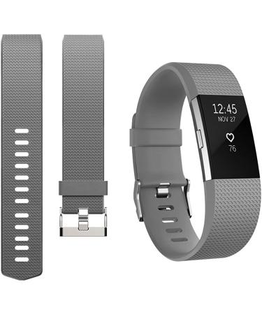 Tobfit Sport Bands Compatible with Fitbit Charge 2  4 Pack  Replacement Wristbands for Women Men  Small/Large Black/Plum/Blue/Grey Small - Buy Online on SooperMarket.com