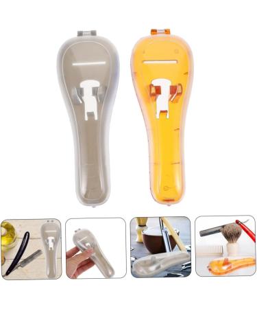 Angoily 2-Pack Razor Storage Box | Hard Shell Case for Safe Beard Travel | Durable Plastic Stand & Electrorasiser Holder - Buy Online on SooperMarket.com