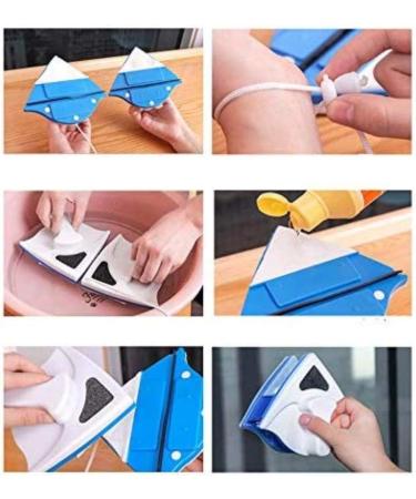 QTYUERGK Double-Sided Window Cleaner Magnetic Glass Wiper Glass Cleaning Cleaning Tool Cleaners - Buy Online on SooperMarket.com