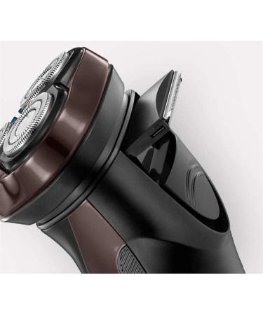 Buy Waterproof Electric Shavers for Men | Cordless USB Rechargeable Rotary Razors - Silver & Brown - Buy Online on SooperMarket.com