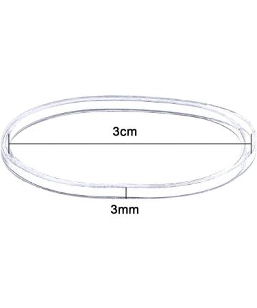 500 Pack 3mm Clear Elastic Hair Bands - eBoot Rubber Bands for Hair Styling - Buy Online on SooperMarket.com