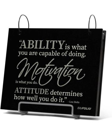 Gone For a Run BibFOLIO Race Bib Album | Motivational Quote Bib Holder | Black - Buy Online on SooperMarket.com