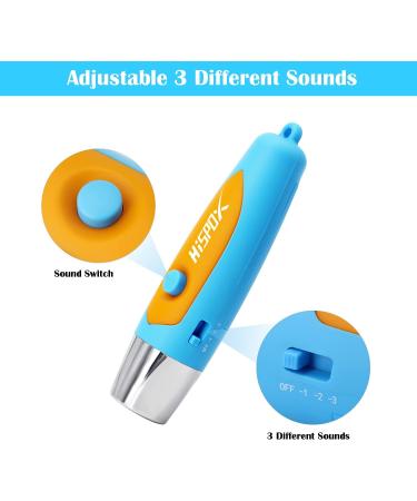 HISPOX Electronic Whistle for Coaches - Loud Volume Hand Whistle with Lanyard - 3 Tones, Blue - Buy Online on SooperMarket.com
