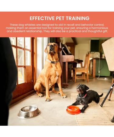 Vigorola 2 pcs Dog Whistle with Lanyard ABS Plastic Dog Training Whistles for for Recall and Pets Training(Orange + Light Green) - Buy Online on SooperMarket.com