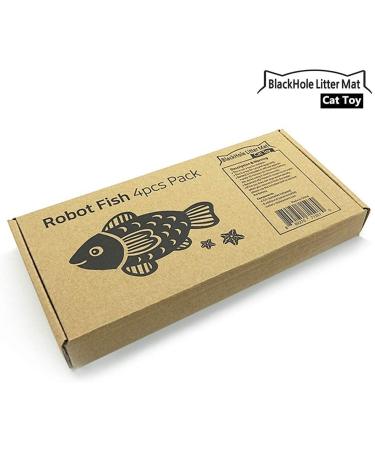 Interactive Swimming Robot Fish Toy for Cat with LED Light (4 pcs) BlackHole Litter Mat Cat & Dog Toy to Stimulate Your Cat's Hunter Instincts - Buy Online on SooperMarket.com