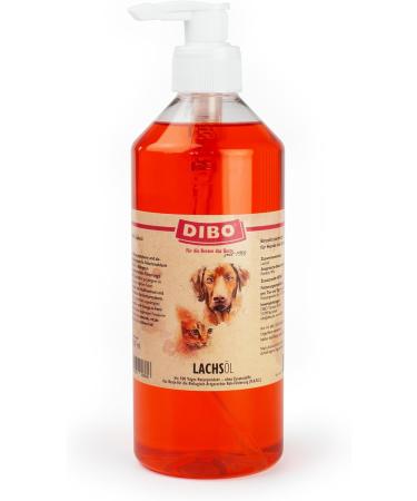 Buy DIBO Salmon Oil with Pump 500ml - Healthy Natural Supplementary Feed for Dogs | BARF Dog Food - Buy Online on SooperMarket.com