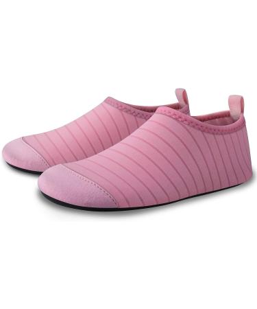 SEEKWAY Kids Water Shoes - Quick Dry Non-Slip Aqua Socks for Outdoor Activities - Pink - Size 10.5-12 Little Kid - Buy Online on SooperMarket.com