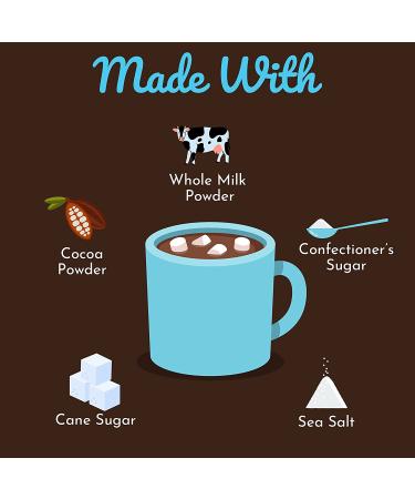 Mike & Jen's Hot Cocoa Mix - 5 Ingredient Chocolate Powder, Individual Packets, 12 Servings, 1.2oz (Pack of 12) - Buy Online on SooperMarket.com