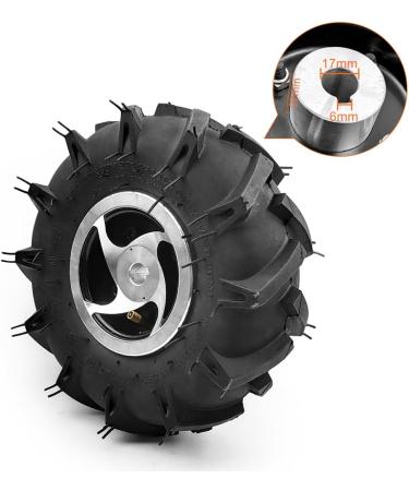 L-Faster 3.50-4 Agricultural Tire | 10 Inch Off-Road Wheel Axle 17mm for Electric Lawn Mower & Trolley - International Shipping Available - Buy Online on SooperMarket.com