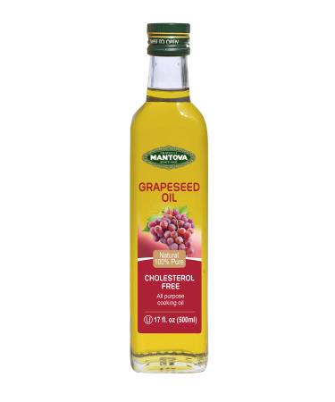 Mantova Grapeseed Oil, 17-Ounce Bottles (Pack of 2), a neutral, non-greasy mouth-feel also makes it versatile in the kitchen. High in antioxidants and possessing cholesterol-lowering properties.