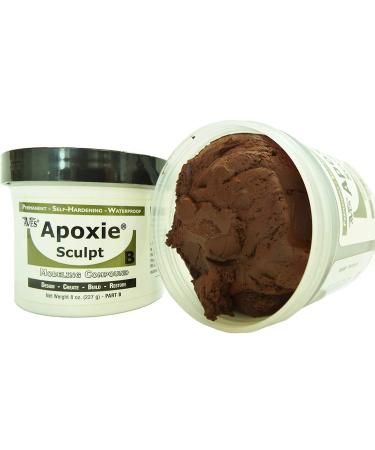 Aves Apoxie Sculpt - 2 Part Modeling Compound (A & B) - 1 Pound, Brown