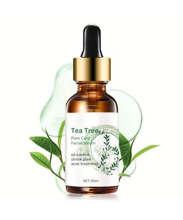 Tea Tree Face Serum - Tea Tree Oil Hyaluronic Acid Serum Dark Spot Correcting Glow Serum Korean Serum Tea Tree Cream Skin Brightening Hydrating Serum For All Skin Types 30ml