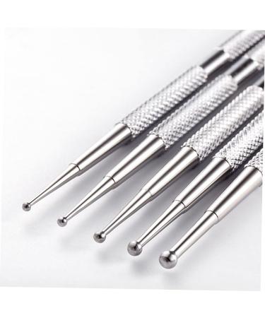DOITOOL 10 Pcs Nail Art Drill Pen Glitter Gel Nail Molding Gel Nail Drill Point Pen Dotting Tools for Nails Nail Gel Polish Practical Manicure Tool To Rotate Stainless Steel Glue Pen Alloy - Buy Online on SooperMarket.com
