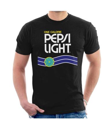 All+Every Pepsi Light Retro One Calorie Men's T-Shirt XL Black