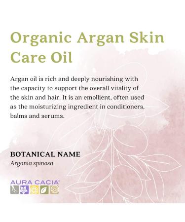 Organic Argan Skin Care Oil 30ml | Aura Cacia | GCMS Tested Purity - Buy Online on SooperMarket.com
