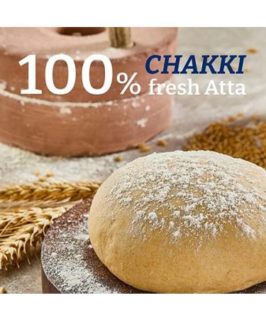 Pillsbury Chakki Fresh Atta | 100% Pure and Natural | Full of Fibre | Make Rotis & Chappatis | Traditional Indian Flour | Nutritious | Healthy | Vegetarian | 5 KG Bag (Pack of 2) - Buy Online on SooperMarket.com