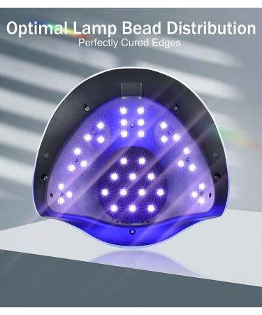 Easkep 120W UV Nail Lamp - Fast Gel Nail Dryer with Sensor & LCD Display 4 Timers | Perfect Nalgellampe for Salon Quality Manicure - Buy Online on SooperMarket.com