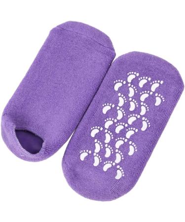 Shop Moisturizing Gel Socks for Women - Cracked Heels Treatment | Miss Foot Spa Violet - Buy Online on SooperMarket.com