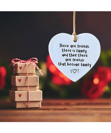Plaque + Bag Thank You Gift for Friend Never Forget Difference You Make Hanging Ornament Acrylic Hanging Heart Plaque Gift Hanging for Best Heart Plaque Gift - Buy Online on SooperMarket.com