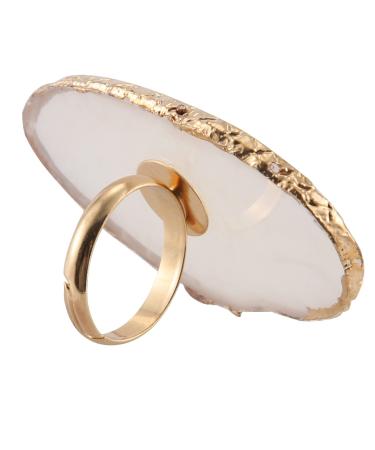 1 Pc Resin Stone Color Nail Art Ring Palette Finger Ring Plate Acrylic Gel Polish Cream Foundation Mixing Nail Art Equipment