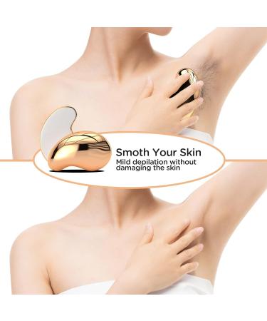Crystal Hair Eraser - Painless Exfoliation Hair Remover for Arms, Legs, Back - Reusable & Washable - Portable Epilator - Fast & Easy - Gold - Buy Online on SooperMarket.com