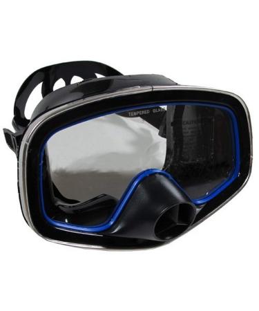 Scuba Choice Scuba Diving Classic Free Dive One-Window Silicone Purged Mask, Black
