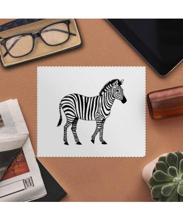 Zebra Microfiber Lens/Glasses Cleaning Cloths - 2 Pack | International Shipping Available - Buy Online on SooperMarket.com