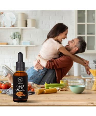 Buy Flavor Drops Caramel 50ml - Calorie-Free Aroma Drops for Food - Vegan Sweetener in Dark Glass Pipette Bottle - Buy Online on SooperMarket.com